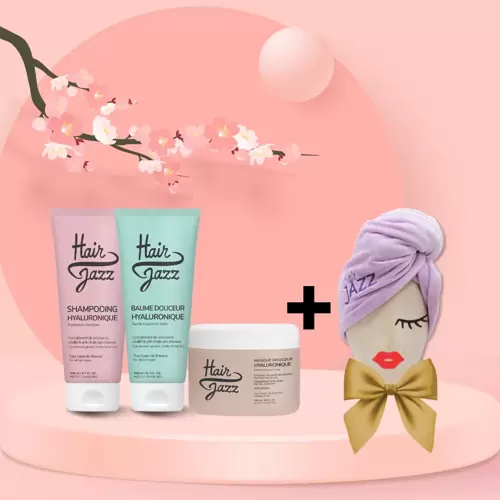 Készletkisöprés! HAIR JAZZ alapvető hajápolási rutin szett + AJÁNDÉK (hajszárító törülköző)!
